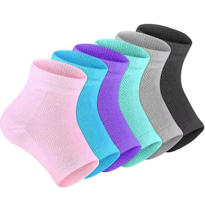 6 Pack Moisturizing Heel Socks